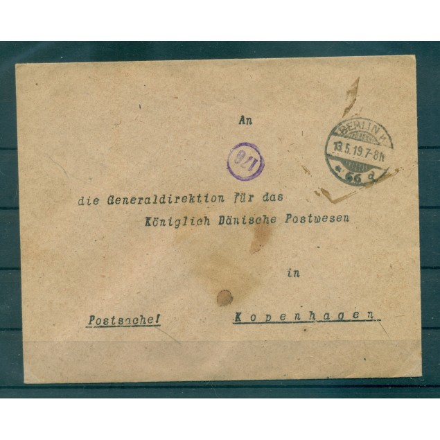 Allemagne 1919 - Correspondance prisonniers de guerre - Berlin