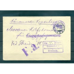 Germany 1915 - Correspondence prisoners of war - Crefeld Camp