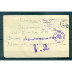 Allemagne 1915 - Correspondance prisonniers de guerre - Camp de Crefeld
