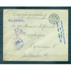 Allemagne  1916 - Correspondance prisonniers de guerre - Camp de Celle