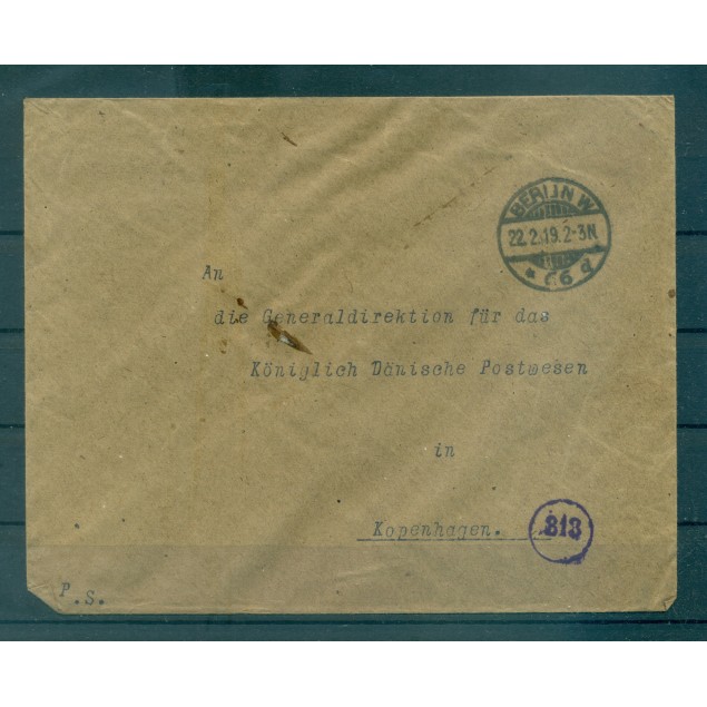 Allemagne 1919 - Correspondance prisonniers de guerre - Berlin