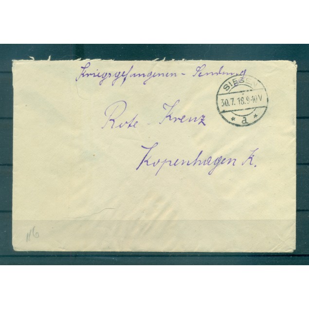 Allemagne 1918 - Correspondance prisonniers de guerre - Siegen