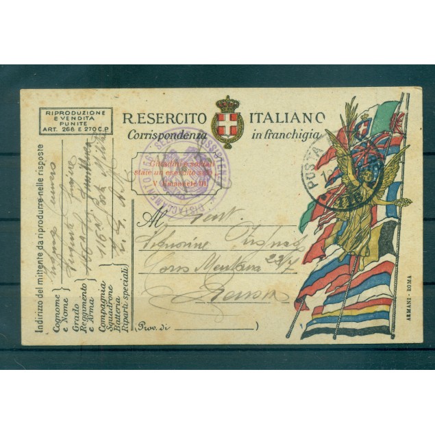 Italia 1918 - Posta militare n. 116 - Albania