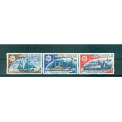 T.A.A.F. 1976 - Y & T  n. 44/46 air mail - Ships (Michel n. 98/100)