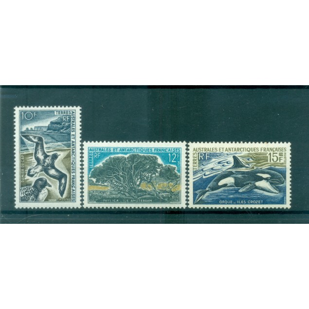 T.A.A.F. 1969 - Mi. n. 46/48 - Fauna e Flora