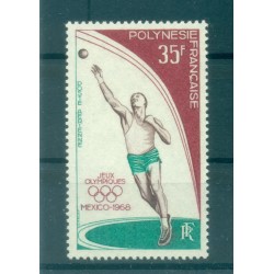 French Polynesia 1968 - Y & T n. 26 air mail - Mexico Olympics (Michel n. 89)