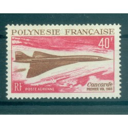 Polynésie Française 1969 - Y & T n. 27 poste aérienne - Concorde  (Michel n. 92)