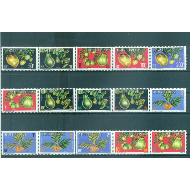 Polynésie Française 1977 - Mi n. D 1A/15A - Fruits