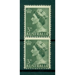Australia 1953 - Y & T n. 197 - Serie ordinaria (Michel n. 236) Coil pair (1)