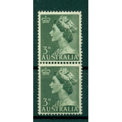 Australie 1953 - Y & T n. 197 - Série courante (Michel n. 236) - Coil paire (2)