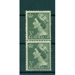 Australia 1953 - Y & T n. 197 - Definitive (Michel n. 236) Coil pair (7)