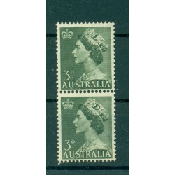 Australie 1953 - Y & T n. 197 - Série courante (Michel n. 236) - Coil paire (8)