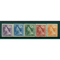 Australie 1953 - Y & T n. 196/98A - Série courante (Michel n. 229/30-234/36)