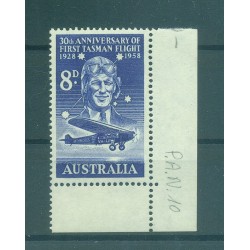 Australie 1958 - Y & T n. 11 poste aérienne - Survol de la mer de Tasman (Michel n. 284)
