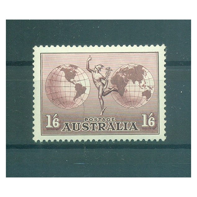 Australia 1937 - Y & T n. 6 posta aerea - Serie ordinaria (Michel n. 126 x Y)