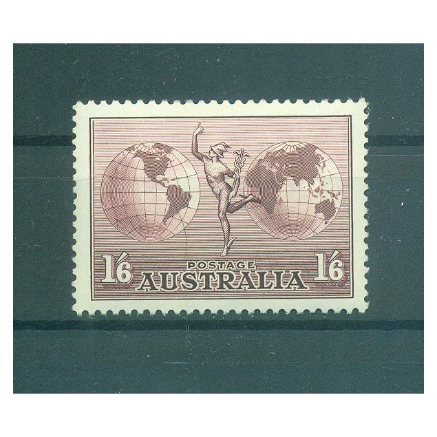 Australie 1937 - Y & T n. 6 poste aérienne - Série courante (Michel n. 126 x Y)