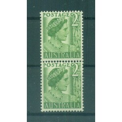 Australia 1950-52 - Y & T n. 172 - Serie ordinaria (Michel n. 205) Coil pair (1)