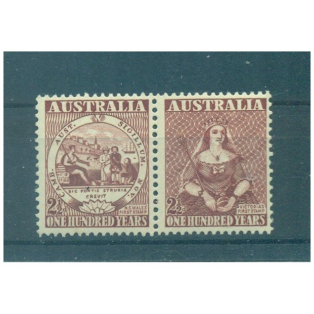 Australia 1950 - Y & T n. 175/76 - First postage stamps (Michel n. 207/08)