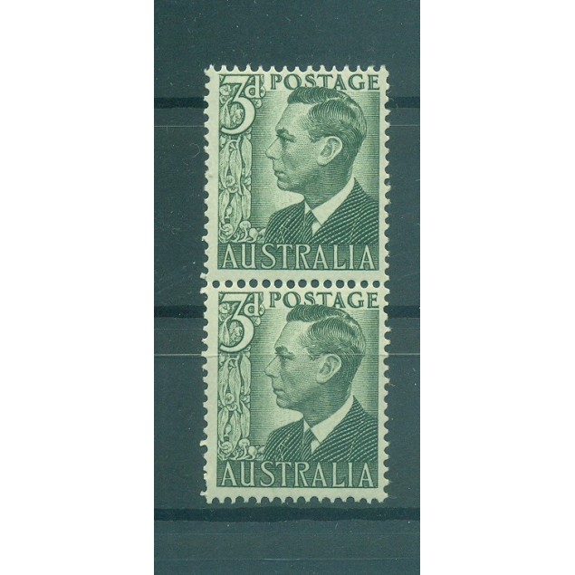 Australia 1950-52 - Y & T n. 173C - Serie ordinaria (Michel n. 203) Coil pair (1)