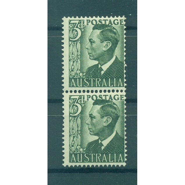 Australia 1950-52 - Y & T n. 173C - Serie ordinaria (Michel n. 203) Coil pair (1)