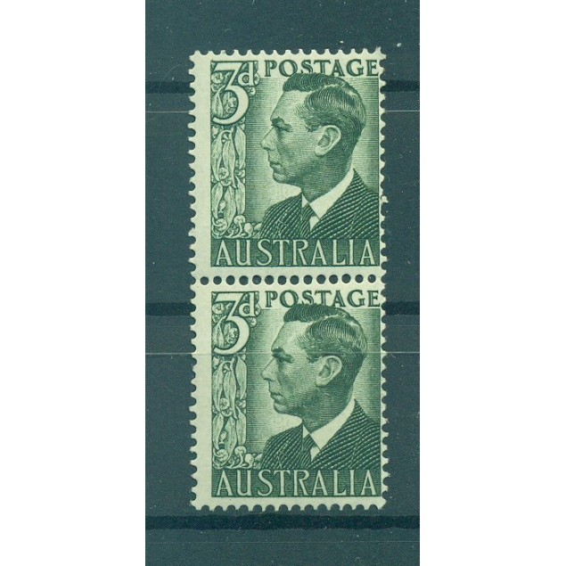 Australie 1950-52 - Y & T n. 173C - Série courante (Michel n. 203) - Coil paire (1)