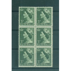 Australia 1953 - Y & T n. 197 - Definitive (Michel n. 236) Coil pair (9)