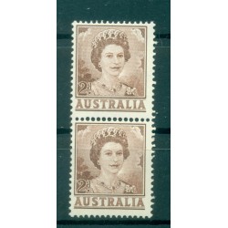 Australia 1959-62 - Y & T n. 249A - Serie ordinaria (Michel n. 316 x) - Coil pair (iv)