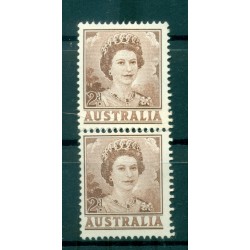 Australia 1959-62 - Y & T n. 249A - Serie ordinaria (Michel n. 316 x) - Coil pair (v)