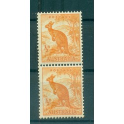 Australie 1948-49 - Y & T n. 163A - Série courante (Michel n. 194) - Paire coil (i)
