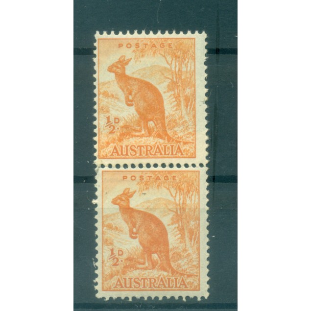 Australia 1948-49 - Y & T n. 163A - Definitive (Michel n. 194) - Coil pair (ii)