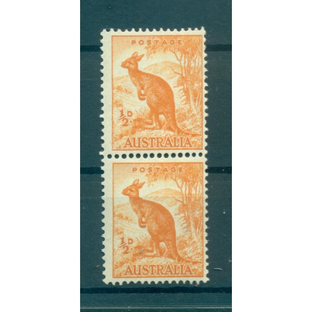 Australia 1948-49 - Y & T n. 163A - Definitive (Michel n. 194) - Coil pair (vii)