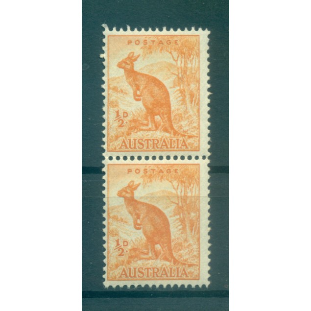 Australia 1948-49 - Y & T n. 163A - Definitive (Michel n. 194) - Coil pair (viii)