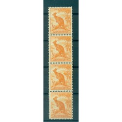 Australia 1948-49 - Y & T n. 163A - Serie ordinaria (Michel n. 194) - Coil strip (xiii)