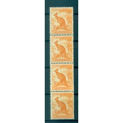 Australia 1948-49 - Y & T n. 163A - Serie ordinaria (Michel n. 194) - Coil strip (xiv)