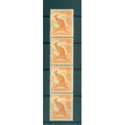 Australie 1948-49 - Y & T n. 163A - Série courante (Michel n. 194) - Bande coil (xv)