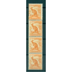 Australie 1948-49 - Y & T n. 163A - Série courante (Michel n. 194) - Bande coil (xvi)