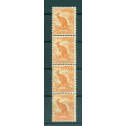 Australia 1948-49 - Y & T n. 163A - Serie ordinaria (Michel n. 194) - Coil strip (xvii)