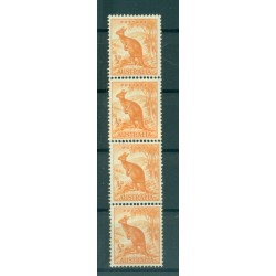 Australia 1948-49 - Y & T n. 163A - Serie ordinaria (Michel n. 194) - Coil strip (xix)