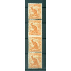 Australia 1948-49 - Y & T n. 163A - Serie ordinaria (Michel n. 194) - Coil strip (xx)