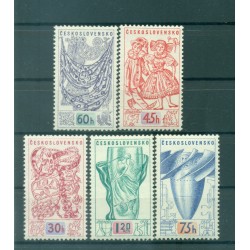 Cecoslovacchia 1958 - Y & T n. 952/56 - Esposizione di Bruxelles (Michel n. 1068/72)