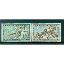 Cecoslovacchia 1960 - Y & T n. 1066/67 - Giochi Olimpici Invernali (Michel n. 1183/84)