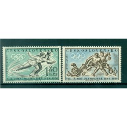 Czechoslovakia 1960 - Y & T n. 1066/67 - Winter Olympics (Michel n. 1183/84)