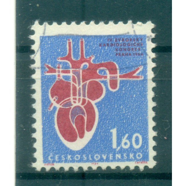 Cecoslovacchia 1964 - Y & T n. 1350 - Congresso di cardiologia (Michel n. 1482)