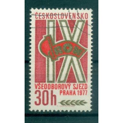 Tchécoslovaquie 1977 - Y & T n. 2210 - Congrès des syndicats (Michel n. 2374)