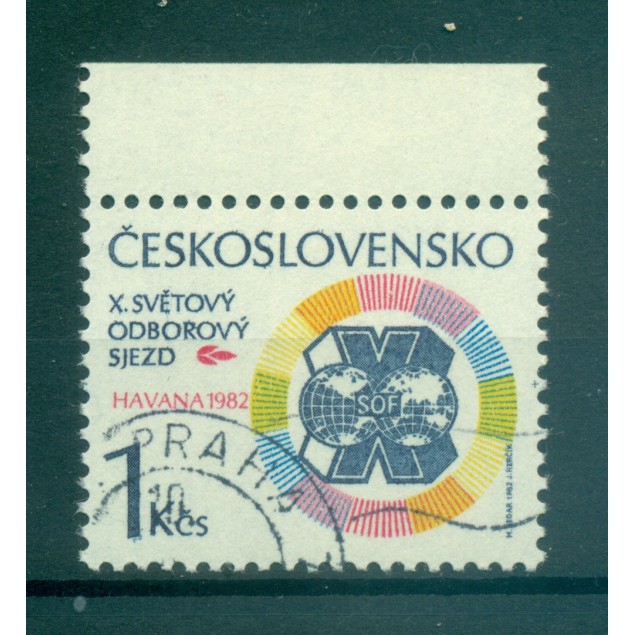 Cecoslovacchia 1982 - Y & T n. 2478 - WFTU (Michel n. 2655)