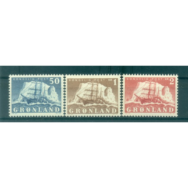 Greenland 1950-59 - Y & T n. 24/26 - Definitive  (Michel n. 34/36)