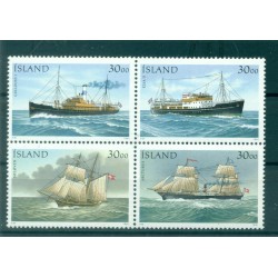 Iceland 1991 - Y & T  n. 706/09 - Stamp Day (Michel n. 753/56)