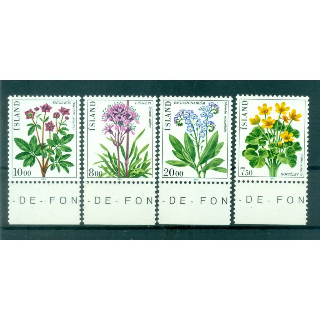 Islanda 1983 - Y & T  n. 545/48 - Flora (Michel n. 592/95)