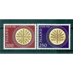 Islande 1981 - Y & T n. 527/28 - Noël (Michel n. 574/75)