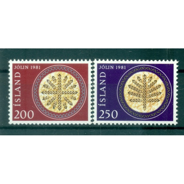 Islande 1981 - Y & T n. 527/28 - Noël (Michel n. 574/75)